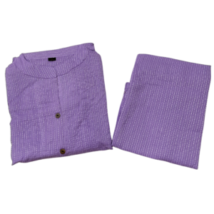 Purple khata Cotton 2 piece sets