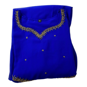 Blue Georgette Hand work kurti