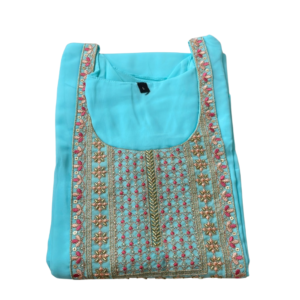 Blue Georgette aline kurti