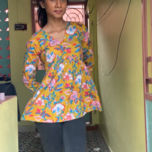 Cotton Peplum top