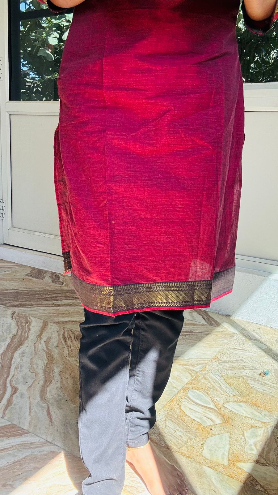 chetinad cotton side cut kurti - Image 6