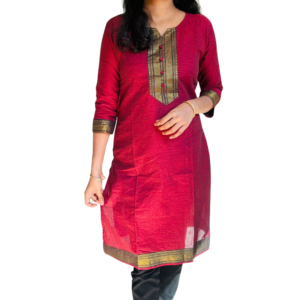 chetinad cotton side cut kurti